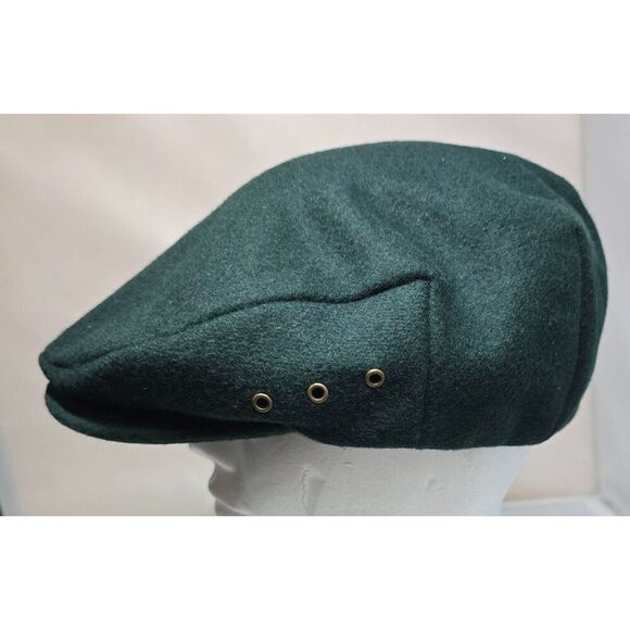 Dorfman Pacific Co. Other - Scala Classico Green Wool-Blend Flat Cap Handmade By Dorfman Pacific Co.